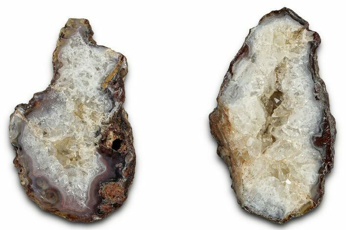 Polished Agate Nodule Pair - Mexico #330455